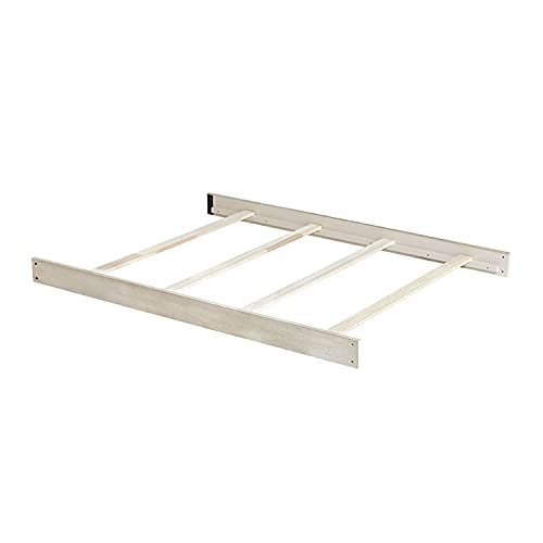 Full-Size Conversion Kit Bed Rails for Kingsley & Centennial Convertible Cribs - Solid Wood Rail - Toddler and Adult Bed Rail for Full-Size Beds - Essential Nursery & Baby Furniture (Antique White)
