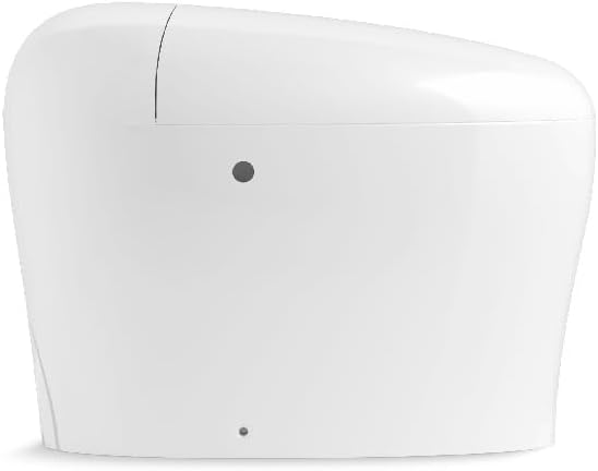 KOHLER 77780-0 Karing Smart Toilet with Bidet Built In, Auto Open & Close, One-Piece Elongated Smart Bidet Toilet with Heated Seat, 1.08 GPF, White