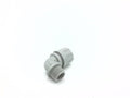 Woodhead 5595-008W Cable Strain Relief Grip, O-Ring, Locknut, Max-Loc Cord Seal, Right Angle Male, Specialty Multi-Hole, 1/2' NPT Thread Size, Yellow Grommet Color, 2, 3, 4, 5, 6, or 7 Holes, .187' Cable Diameter