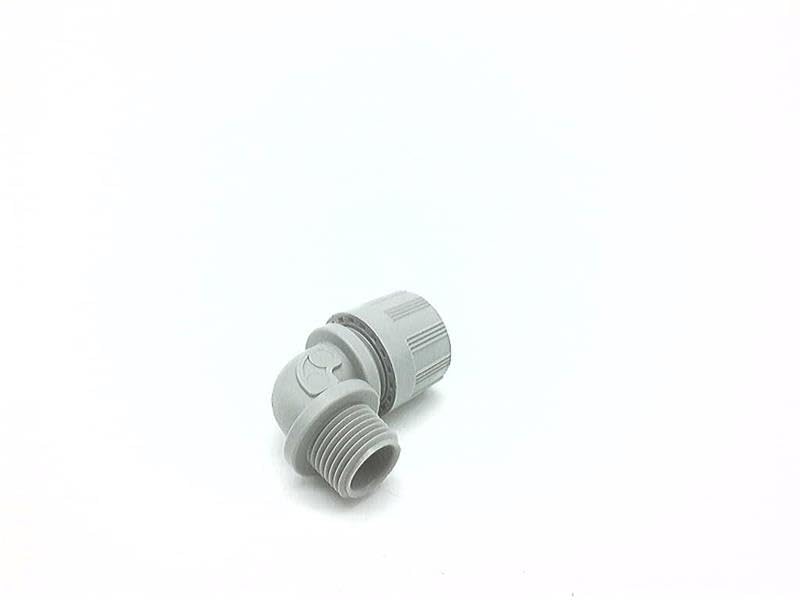 Woodhead 5595-008W Cable Strain Relief Grip, O-Ring, Locknut, Max-Loc Cord Seal, Right Angle Male, Specialty Multi-Hole, 1/2' NPT Thread Size, Yellow Grommet Color, 2, 3, 4, 5, 6, or 7 Holes, .187' Cable Diameter