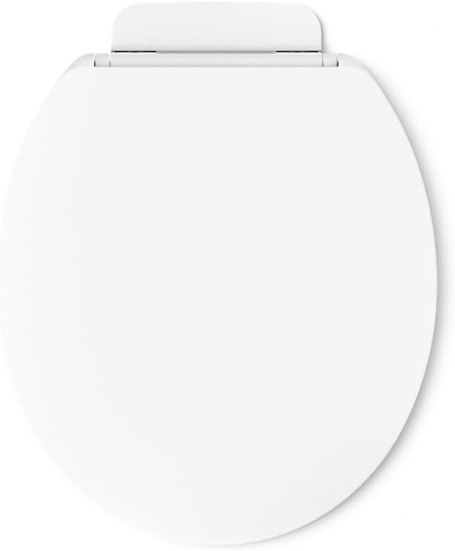 KOHLER K-26802-0 Impro ReadyLatch Quiet Close Round Toilet Seat, White Toilet Seat, Grip-Tight Bumpers, New Home Essentials, Slam Prevention (Pack of 2)
