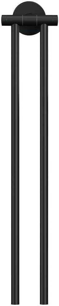 tesa Moon Black 2-Armed Towel Holder