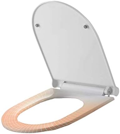 Toilet Lid-Slim Zero-Non Electric Bidet Seat for Elongated Toilet, Dual Nozzle, Nightlight, White/U Type (U Type)