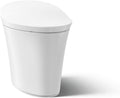 KOHLER K-5401-PA-0 Veil One-Piece Elongated Dual-Flush Intelligent Toilet, Smart Bidet Toilet, White