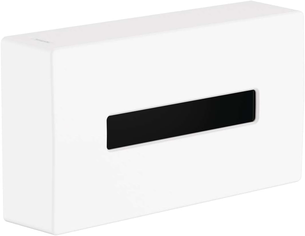 Hansgrohe 41774700 AddStoris Kosmetiktuchbox Mattweiß Cosmetic Tissue Oxide, Matte White