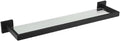 Black Bathroom Accessories Stainless Steel Set Wall Rack Towel Rack Towel Rack Tissue Holder Clothes Hook Toilet Brush Pendant,Glass Shelf
