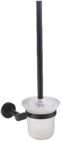 Matte Black Bathroom Hardware Accessories Set Knurled Brass Kit Towel Bar Ring Robe Hook Paper Holder Towel Ring Toilet Brush,Toilet Brush