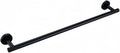 Matte Black Bathroom Accessories Set Towel Bar Bath Robe Hook Brass Knur Bathroom Hardware with Shelf for Towels Paper Tissue Wall Mounted Towel Rack 60 Inch