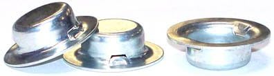 1/2 Hat-Style Push-On Fasteners/Steel/Zinc / 500 Pc. Carton