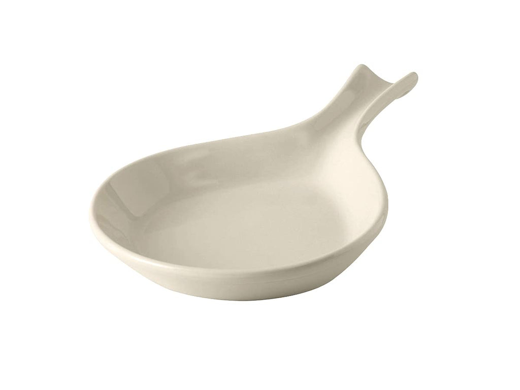 Tuxton China BEP-114 Fry Pan Server, 18 oz., 11-3/8' x 8-1/8' x 1-3/8' H, Microwave and Dishwasher Safe, Oven Proof, Fully Vitrified, Ceramic, DuraTux, American White/Eggshell, Pack of 12