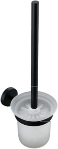 Matte Black Bathroom Accessories Set: Towel Bar Robe Hook Brass Knur Hardware Towel Shelf Tissue Holder Toilet Brush Holder Modern Design for Bathroom