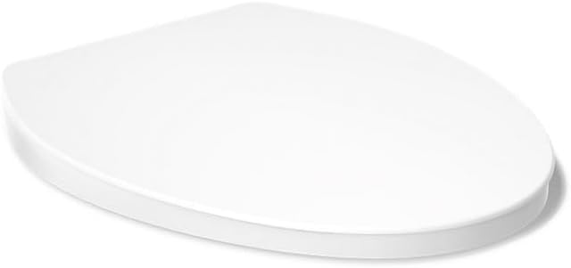 KOHLER K-26801-0 Impro ReadyLatch Quiet Close Elongated Toilet Seat, White Toilet Seat, Grip-Tight Bumpers, New Home Essentials, Slam Prevention (Pack of 2)