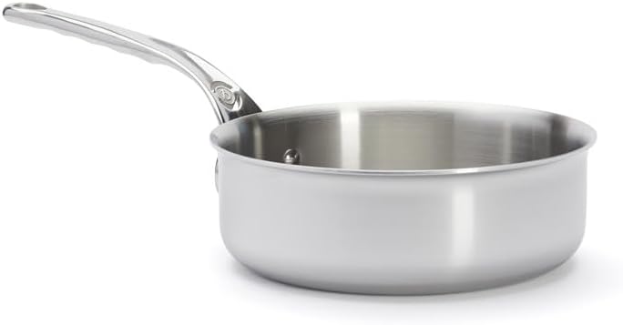 De Buyer Professional 20 cm Stainless Steel Affinity Straight Edge Sauté Pan