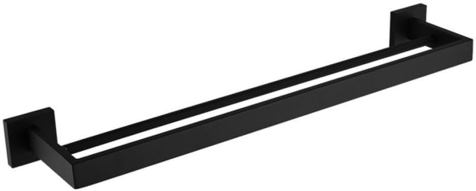 Matt Black Bathroom Hardware Set Kit Accessories Wall Shelf Towel Bar Rack Rail Robe Hanger Toilet Brush Roll Paper Holder Dish,MB Towel 2 Bars