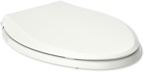 KOHLER 4636-RL-NY Cachet ReadyLatch Elongated Toilet Seat Slow Close, Soft Close Toilet Seat Quiet Lid, Contoured Grip-Tight Bumpers Installation Hardware, Apartment Essentials, Dune (Pack of 2)