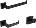 Black Bathroom Hardware Set Towel Tack Paper Holder Toilet Brush Holder Robe Hook Stainless Steel Bathroom WC Accessories,MB 3 Piece Set