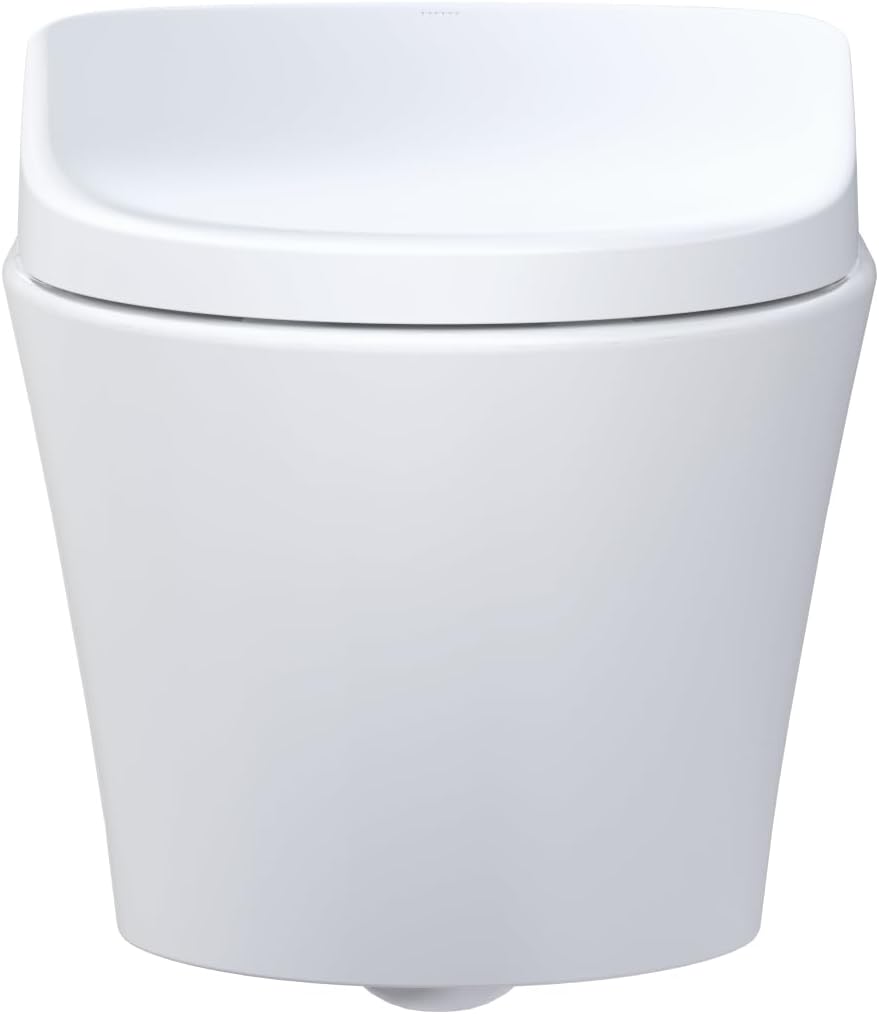 TOTO® WASHLET®+ AP Wall-Hung Elongated Toilet with S7 Contemporary Bidet Seat and DuoFit® In-Wall 0.9 and 1.28 GPF Dual-Flush Tank System, Matte Silver - CWT4264726CMFG#MS