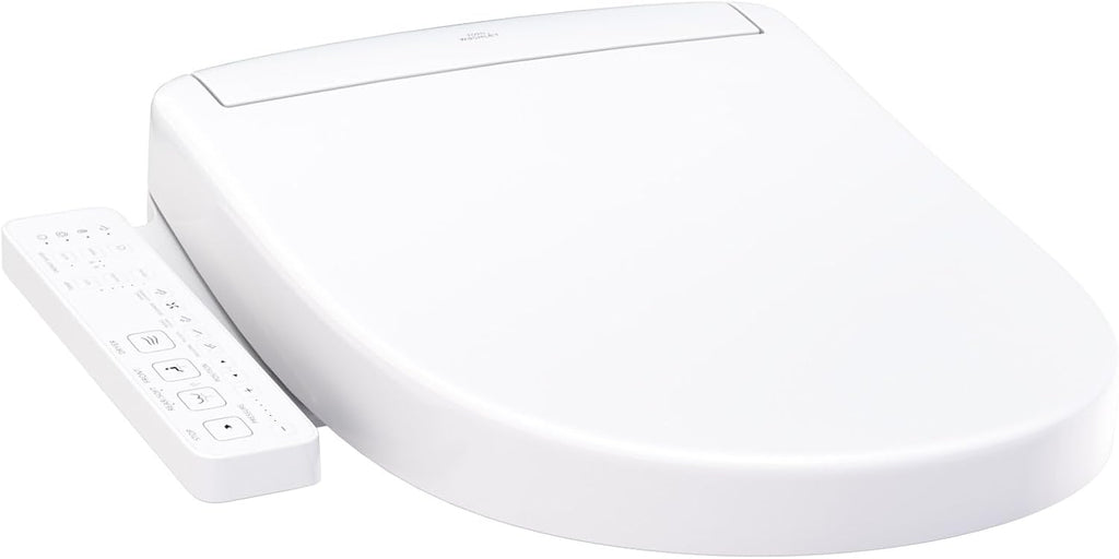 TOTO® WASHLET® S2 Electronic Bidet Toilet Seat with Instantaneous Water Heating, PREMIST and EWATER+ Wand Cleaning, Round, Cotton White - SW3345#01