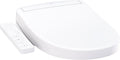 TOTO® WASHLET® S2 Electronic Bidet Toilet Seat with Instantaneous Water Heating, PREMIST and EWATER+ Wand Cleaning, Round, Cotton White - SW3345#01