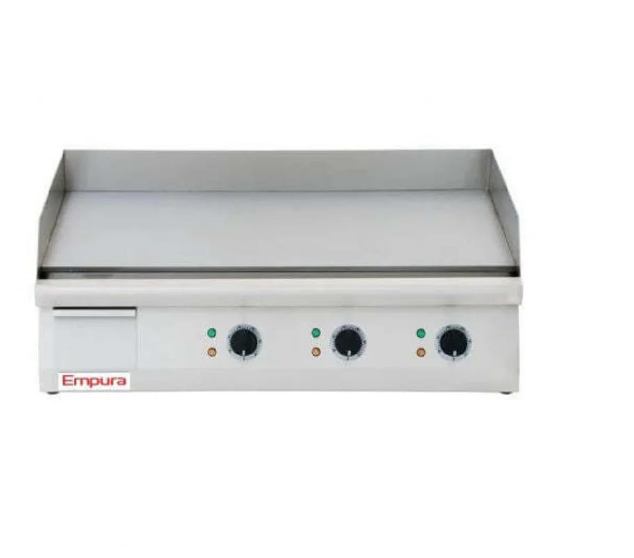 EMPURA 16' Commercial Electric Griddle Countertop | Heavy-Duty Flat Top Grill Hot Plate with Adjustable Control for Food Truck Restaurant | 15.5'W x 30'D x 20'H, Stainless Steel, 208/240v, NSF