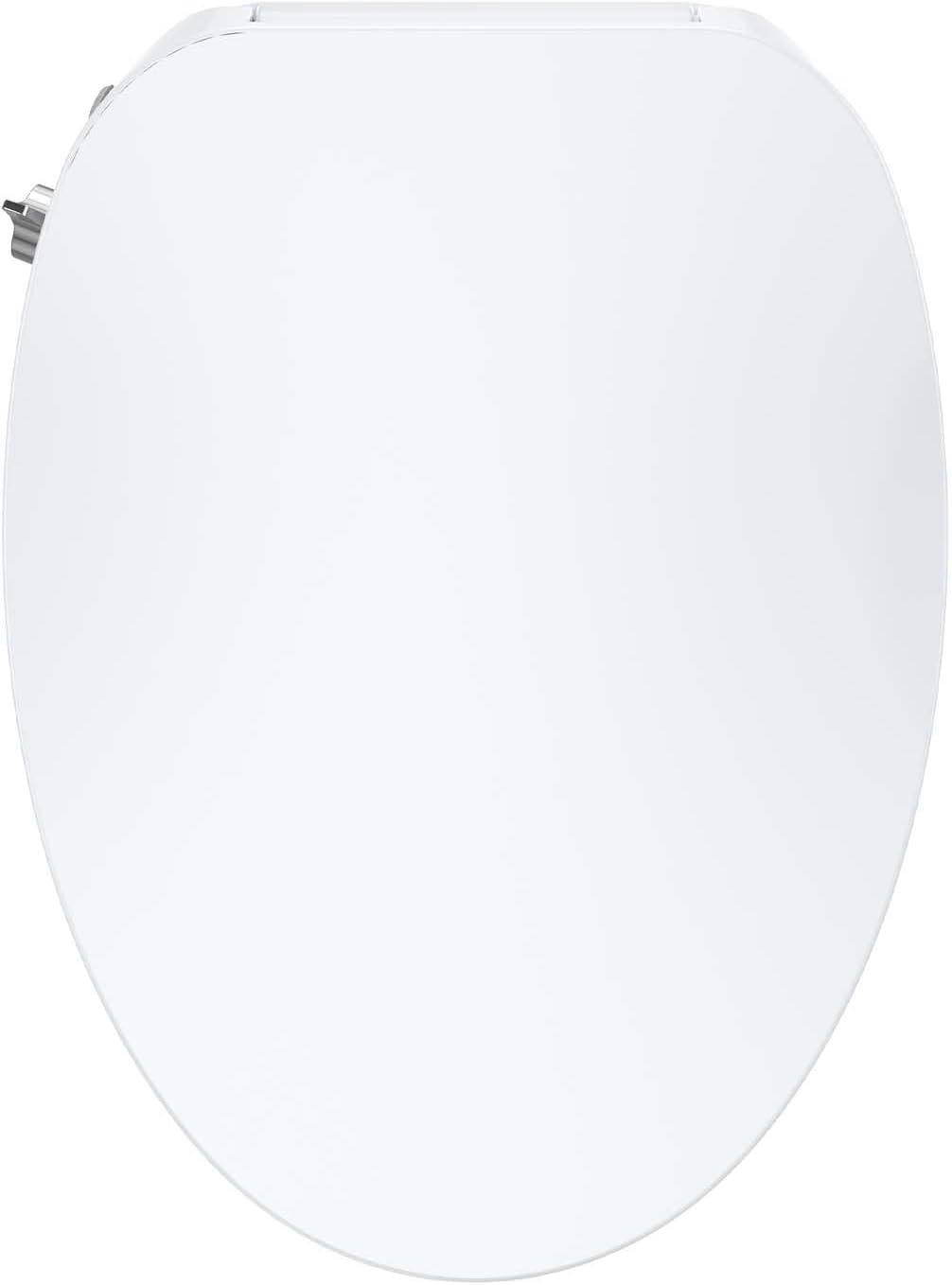 Bidet Toilet Seat, Electric Bidet, Warm Water with Air Dryer, Heated Seat, Slow Close Lid, Night Light, Remote Control, Bidet Attachment