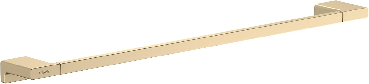 hansgrohe AddStoris Modern Towel Bar, 24' in Brushed Gold Optic, 41747250