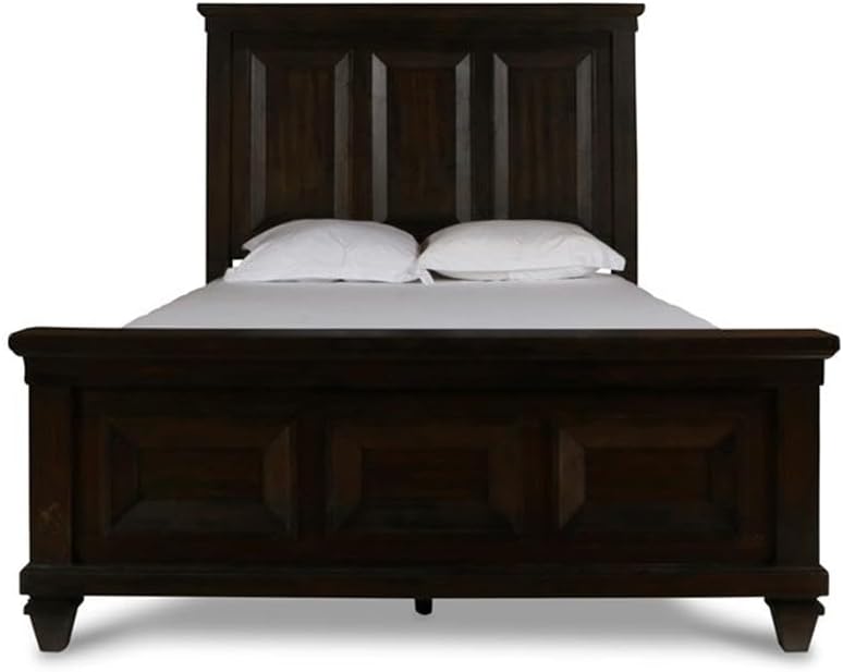 New Classic Furniture Sevilla 5-Piece Wood King Bedroom Set in Walnut