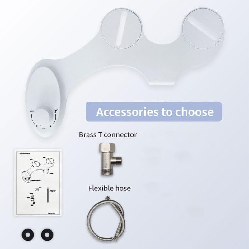 Buttocks Flusher Nozzle Self-cleaning Non-electric Cold Water PP Toilet Seat Bidet