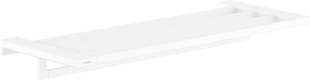 hansgrohe AddStoris Towel Rack with Towel Holder in Matte White 3-inch Accessories in Matte White, 41751700