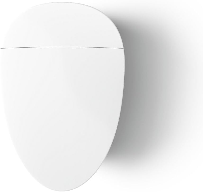 KOHLER K-5401-PA-0 Veil One-Piece Elongated Dual-Flush Intelligent Toilet, Smart Bidet Toilet, White