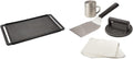 Cuisinart CCP-2000 Reversible Cast Iron Grill/Griddle Cookware Plate, Ribbed Grill & Smooth Flat Top Griddle and Cuisinart CSBK-400, Smashed Burger Kit, Cast Iron