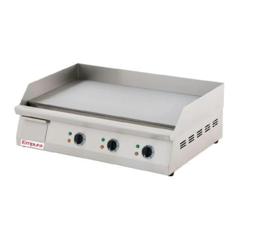 EMPURA 16' Commercial Electric Griddle Countertop | Heavy-Duty Flat Top Grill Hot Plate with Adjustable Control for Food Truck Restaurant | 15.5'W x 30'D x 20'H, Stainless Steel, 208/240v, NSF