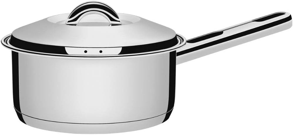 Tramontina 62501/160 Solar, Single Handled Pot, 6.3 inches (16 cm), 18-10 Stainless Steel, Induction Compatible, Respect for the Aged Day, Housewarming Gift, Made in Brazil, 62501/160