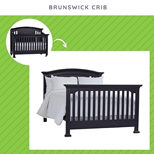 Full-Size Conversion Kit Bed Rails for Kingsley & Centennial Convertible Cribs - Solid Wood Rail - Toddler and Adult Bed Rail for Full-Size Beds - Essential Nursery & Baby Furniture (Blue)