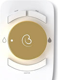 Revolution. Bidet attachment for toilet. Luxury design, bathroom bidet sprayer for toilet, auto shut off, non electric, dual nozzle, feminine wash, self cleaning. Jerusalem Gold and white.