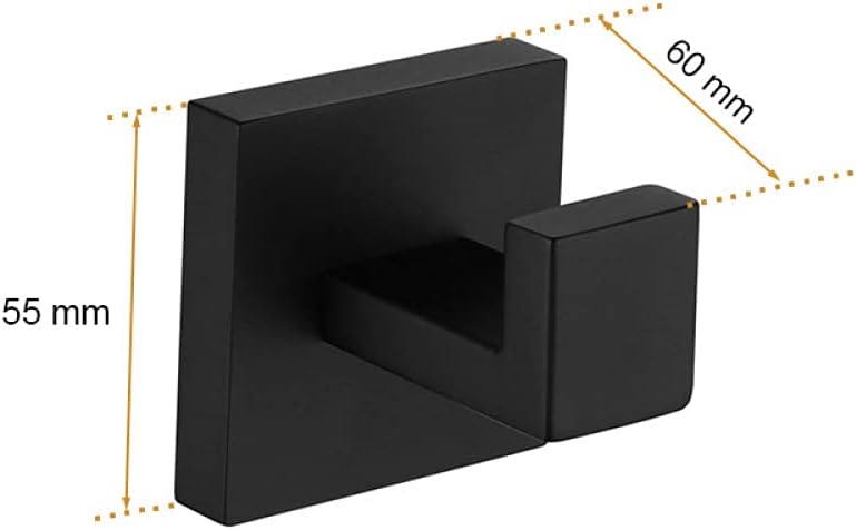 Black Bathroom Hardware Set Robe Hook Towel Rail Bar Rack Shelf Toilet Paper Holder Toothbrush Holder Bathroom WC Accessories,MB 3 Piece Set