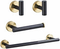 Bathroom Accessories Toilet Paper Holder Towel Holder Set Bath Shower Towel Ring Robe Hook Black Hardware,4 Pieces Set01