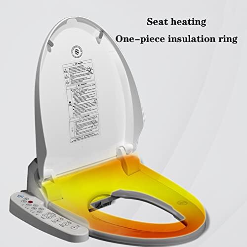 Electronic Toilet Seat, Smart Heated Seat Bidet Toilet Seat, Temperature Controlled Wash, Warm Air Dryer, Self-Cleaning Nozzle, Turbo Touch Panel, Relieve Constipation and Save Toilet Paper