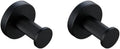 Matte Black Bathroom Accessories Set with Towel Bar Bath Robe Hook Brass Knur Bathroom Hardware Set with Shelf for Towels Paper Tissue Holder and 2 Hooks