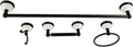 Kingston Brass BAK1111478MB Victorian 4-Piece 24-Inch Towel Bar Bathroom Accessory Set in Matte Black