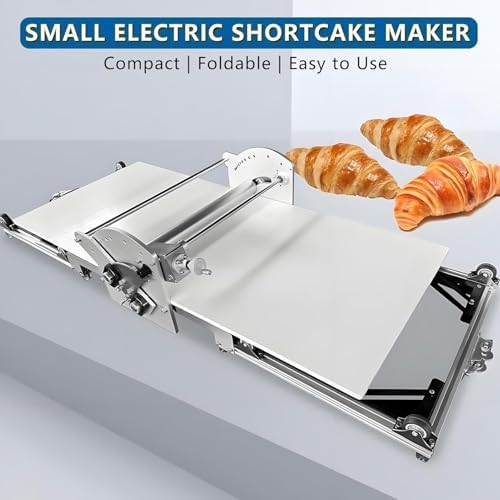 Commercial Electric Croissant Dough Laminator & Pastry Sheeter - Foldable Dough Roller Machine for Pizza, Fondant & Pastries, Perfect for Bakeries & Restaurants