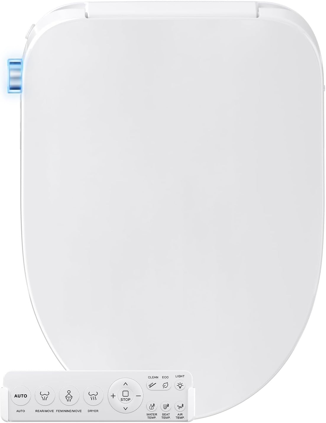 Bidet Toilet Seat Elongated, Electric Heated Seat with Instant Warm Water, Warm Air Dryer