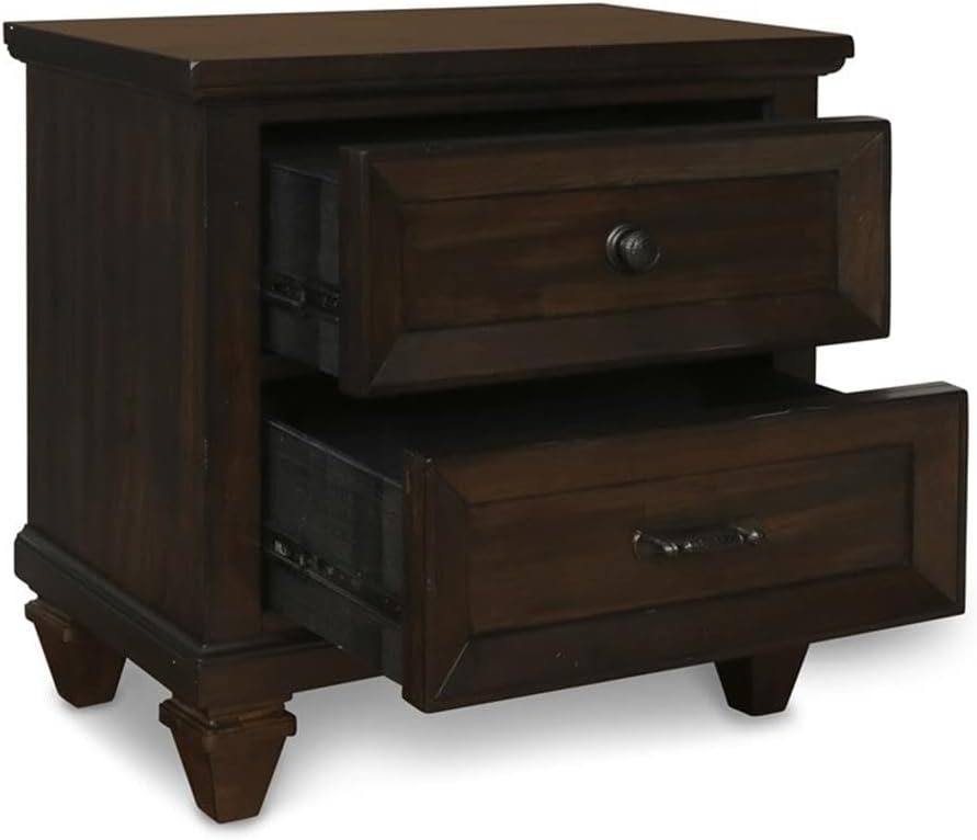 New Classic Furniture Sevilla 6-Piece Wood King Bedroom Set in Walnut