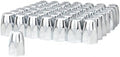 Generic 60 Pack of Chrome 1 1/2' Push On Tall Nut Cover