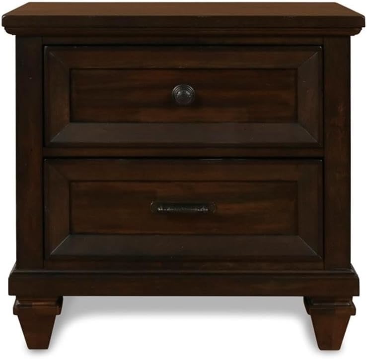 New Classic Furniture Sevilla 5-Piece Wood King Bedroom Set in Walnut