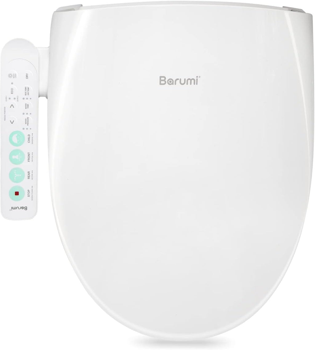 Barumi Bidet [BM-5000], Electric Bidet Toilet Seat, Heated Seat, Warm Water, Position Control, Eco-Mode, Self Cleaning
