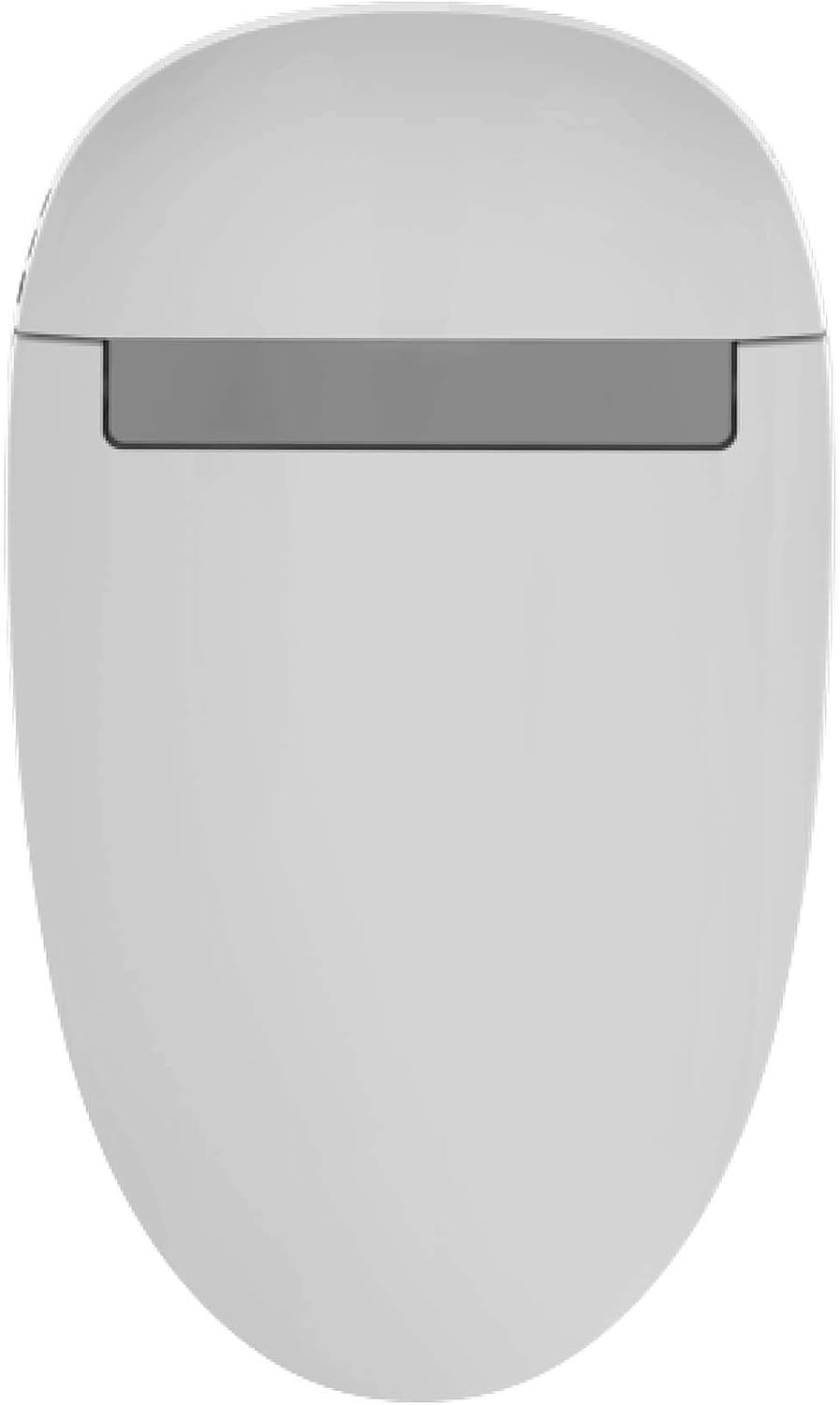 Elongated Smart Bidet Toilet Seat with Dual Flushing - One Piece Auto Flushing Toilet Seat Air Dryer - Tankless & Touchless Toilet Bidet with 6 Levels of Seat and Wind Temperature