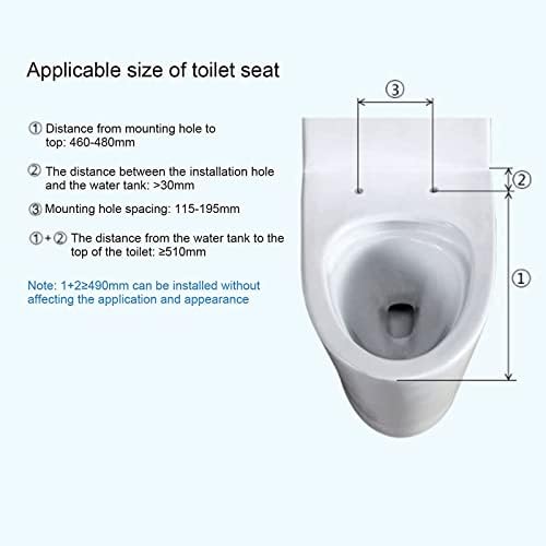 Electronic Toilet Seat, Smart Heated Seat Bidet Toilet Seat, Temperature Controlled Wash, Warm Air Dryer, Self-Cleaning Nozzle, Turbo Touch Panel, Relieve Constipation and Save Toilet Paper