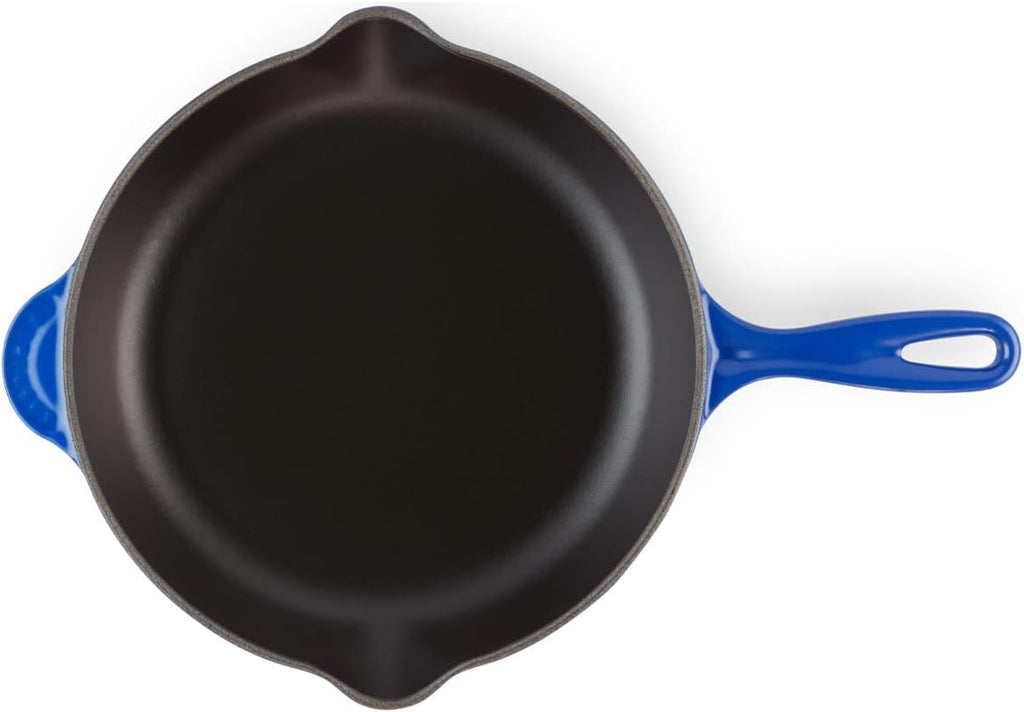 Le Creuset Enameled Cast-Iron 11-3/4-Inch Skillet with Iron Handle, Cobalt
