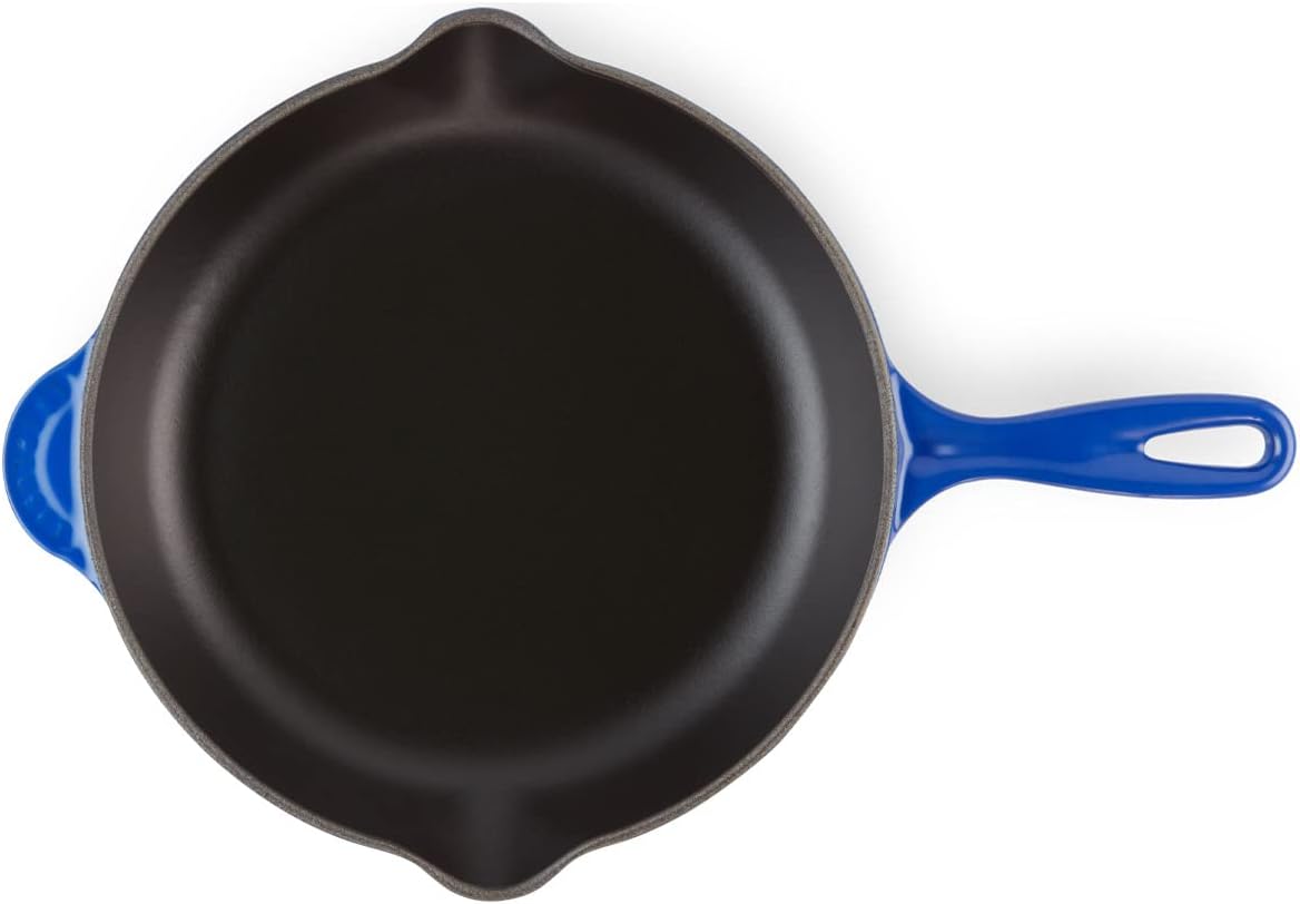 Le Creuset Enameled Cast-Iron 11-3/4-Inch Skillet with Iron Handle, Cobalt